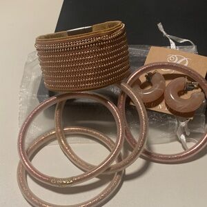 6 piece set Elegant Rose Gold Jewelry Set